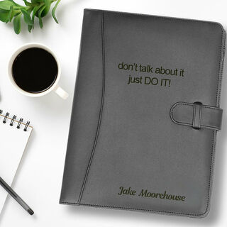 Black Portfolios with Engraved Personalisation