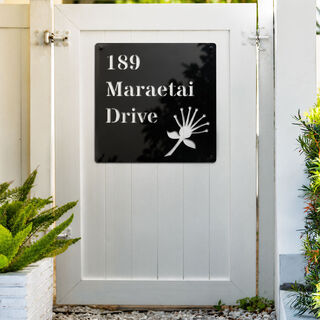 House Number Sign - Kiwiana