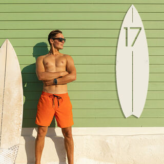 Surf Board House Number Sign