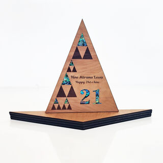 Triangle Tapatoru - 21st Maori Key alternative - Christening, Baptism, New Born, 1st Birthday Gift