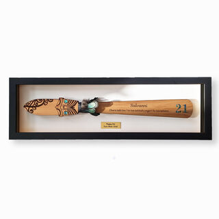Framed Maori Taiaha - 21st Birthday Key Alternative | Graduation Gift | Anniversary Key